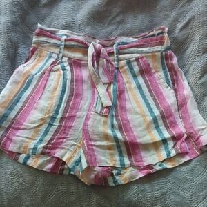 Altar'd State High Waist Pink and Orange Shorts